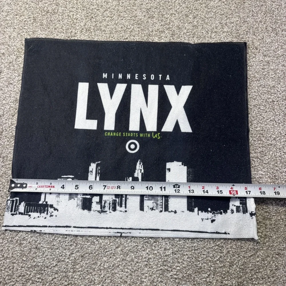 Minnesota Lynx Rally‎ Towel Mens One Size Black WNBA Basketball Target Towel